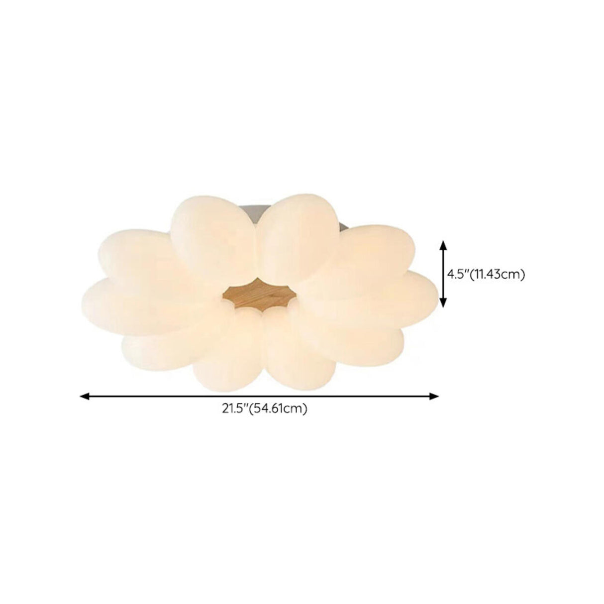 Kids Bedroom White Flower Flush Mount Ceiling Light Image - 15