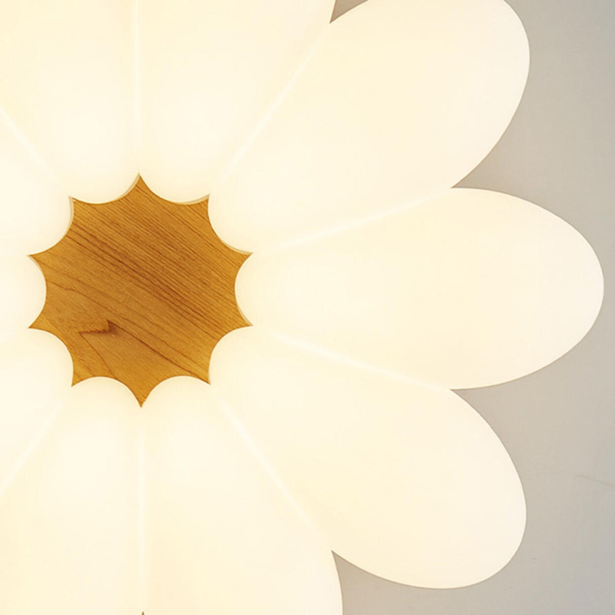 Kids Bedroom White Flower Flush Mount Ceiling Light Image - 9