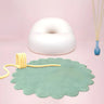 Kids Cartoon House Rug Synthetic Blue Area Rug Image - 3