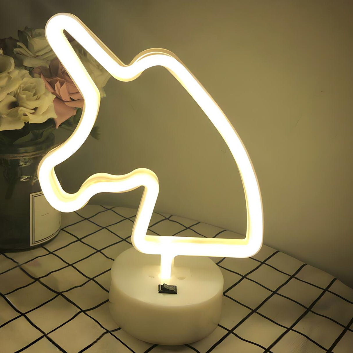 Kids Cartoon Lightning Bolt Mini Neon LED Night Lamp Image - 14