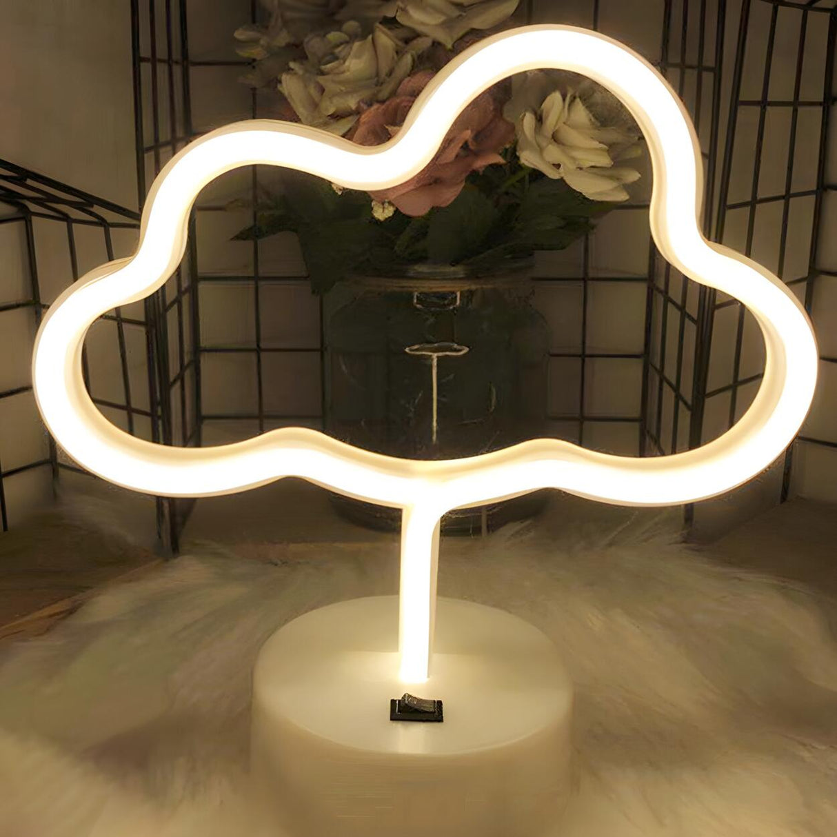 Kids Cartoon Lightning Bolt Mini Neon LED Night Lamp Image - 17