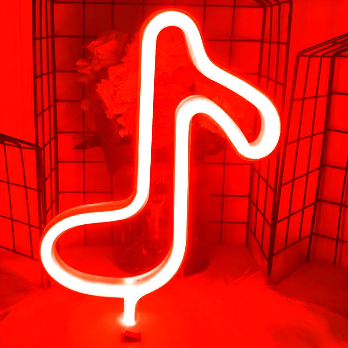Kids Cartoon Lightning Bolt Mini Neon LED Night Lamp Image - 3