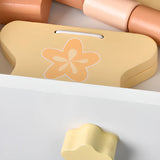 Kids Flower Wood Vanity Set with Mirror and Storage Image - 7
