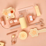 Kids Flower Wood Vanity Set with Mirror and Storage Image - 8