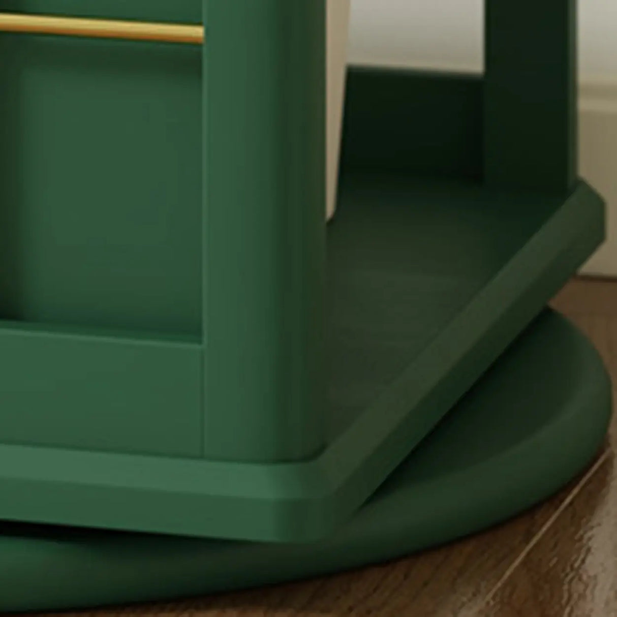 Kids Narrow Vertical Corner Rotating Wood Bookshelf Tower Image - 12