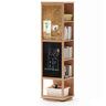 Kids Narrow Vertical Corner Rotating Wood Bookshelf Tower Image - 16