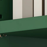 Kids Narrow Vertical Corner Rotating Wood Bookshelf Tower Image - 9