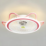 Kids Room 3 Blade Bow Fun Pattern Ceiling Fan Light Image - 17