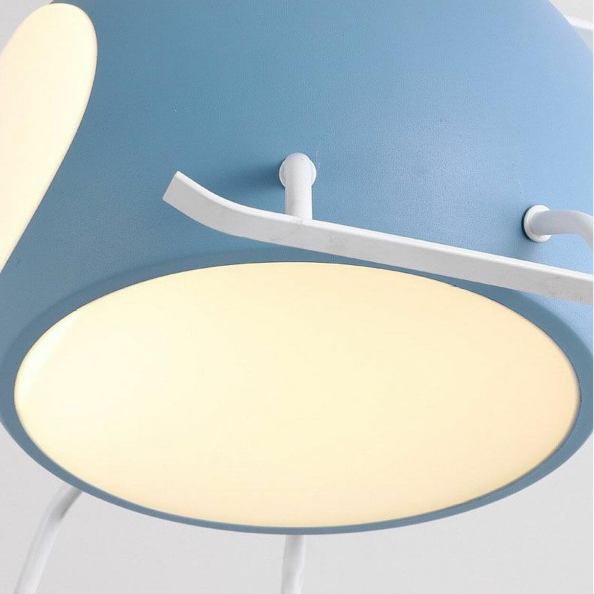 Kids Room 4 Blade Helicopter Creative Ceiling Fan Light Image - 11