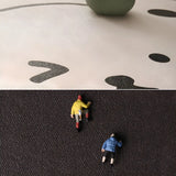 Kids Room Beige Cartoon Rectangle Leather Area Rug Image - 7