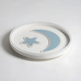 Kids Room Circle Moon Star Flush Mount Ceiling Light Image - 16