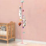 Kids Room Colorful Metal Freestanding Coat Rack with Hooks Image - 3