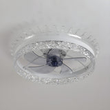 Kids Room Elegant Crown Round Ceiling Fan with Light Image - 14