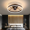 Kids Room Elegant Crown Round Ceiling Fan with Light Image - 3