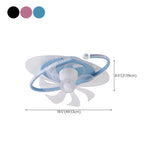 Kids Room Exquisite Oval Galaxy Ceiling Fan with Light #size