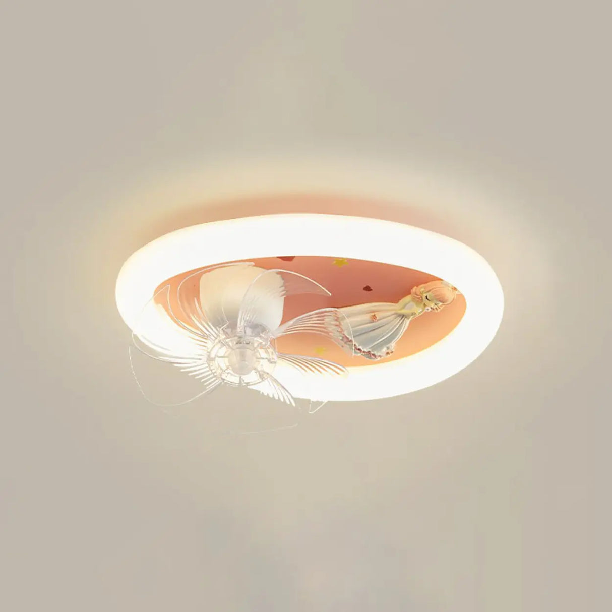 Kids Room Geometric  Remote Dimming Ceiling Fan Lights Image - 8