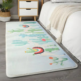 Kids Room Rectangle Soft Green Cactus Area Rug Image - 1