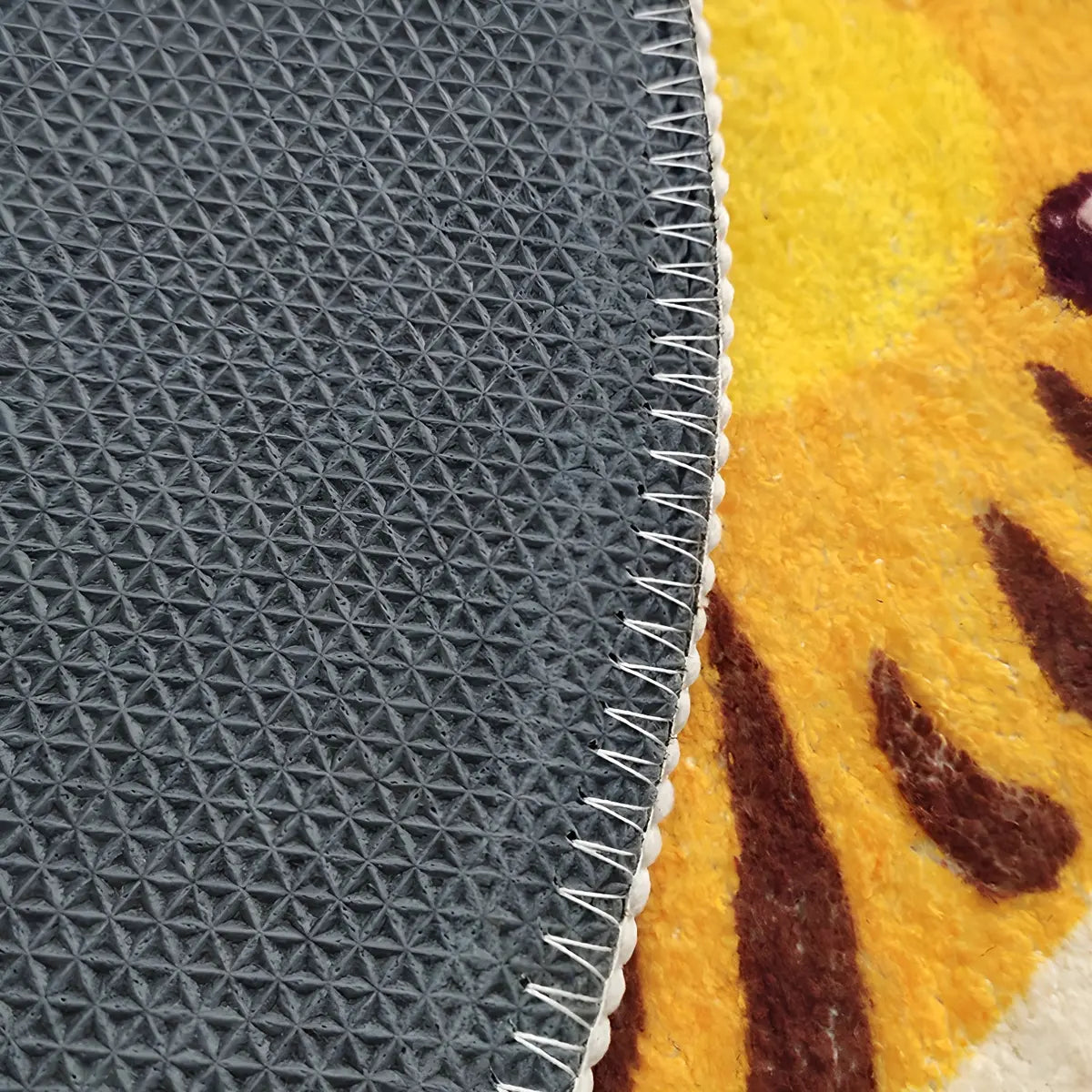 Kids Room Round Animal Print Lambswool Area Rug Image - 11