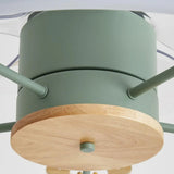 Kids Room Round Carousel 5 Blade Ceiling Fan with Light Image - 13