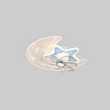 Kids Room Star and Moon Dimming Ceiling Fan with Light Image - 4
