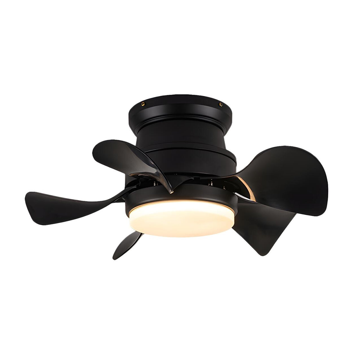 Kids Room Stylish Metal 5-Blade Ceiling Fan With Light Image - 10