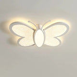 Kids Room Whimsical Butterfly Flush Mount Ceiling Light Image - 8