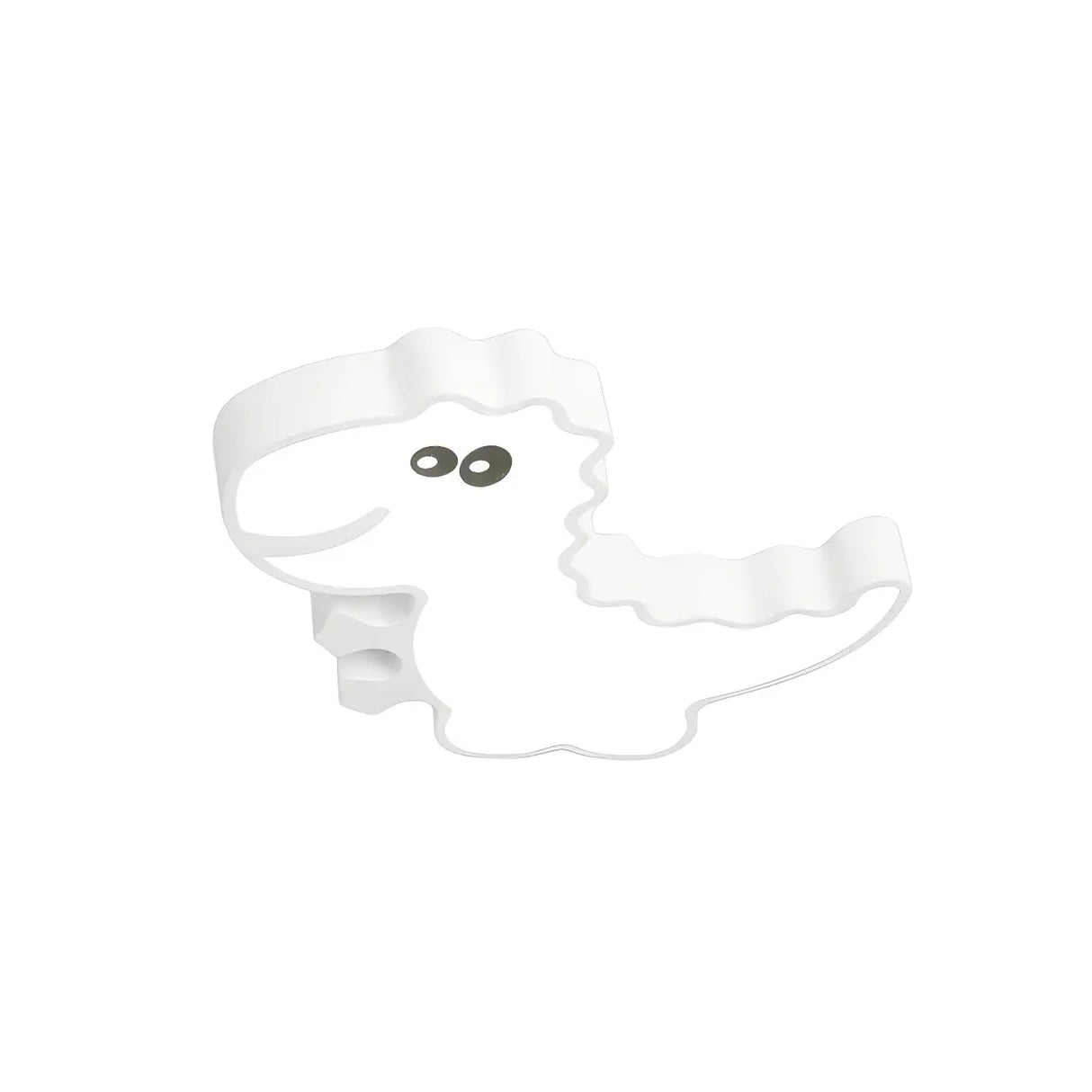 Kids Room White Dinosaur LED Flush Mount Ceiling Light Image - 2