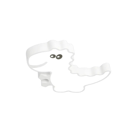 Kids Room White Dinosaur LED Flush Mount Ceiling Light Image - 2