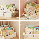 Kids Simple Desktop Organizer Shelf Small Bookcase Image - 12