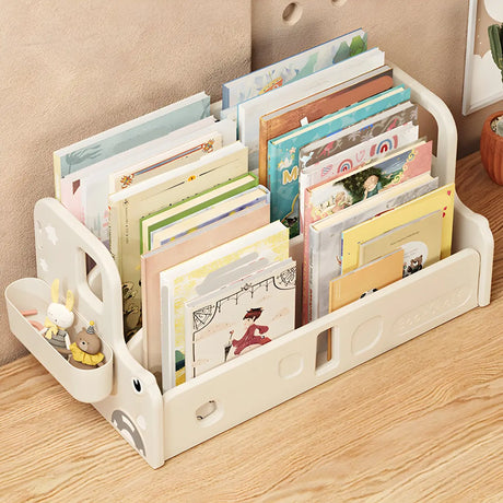 Kids Simple Desktop Organizer Shelf Small Bookcase Image - 1
