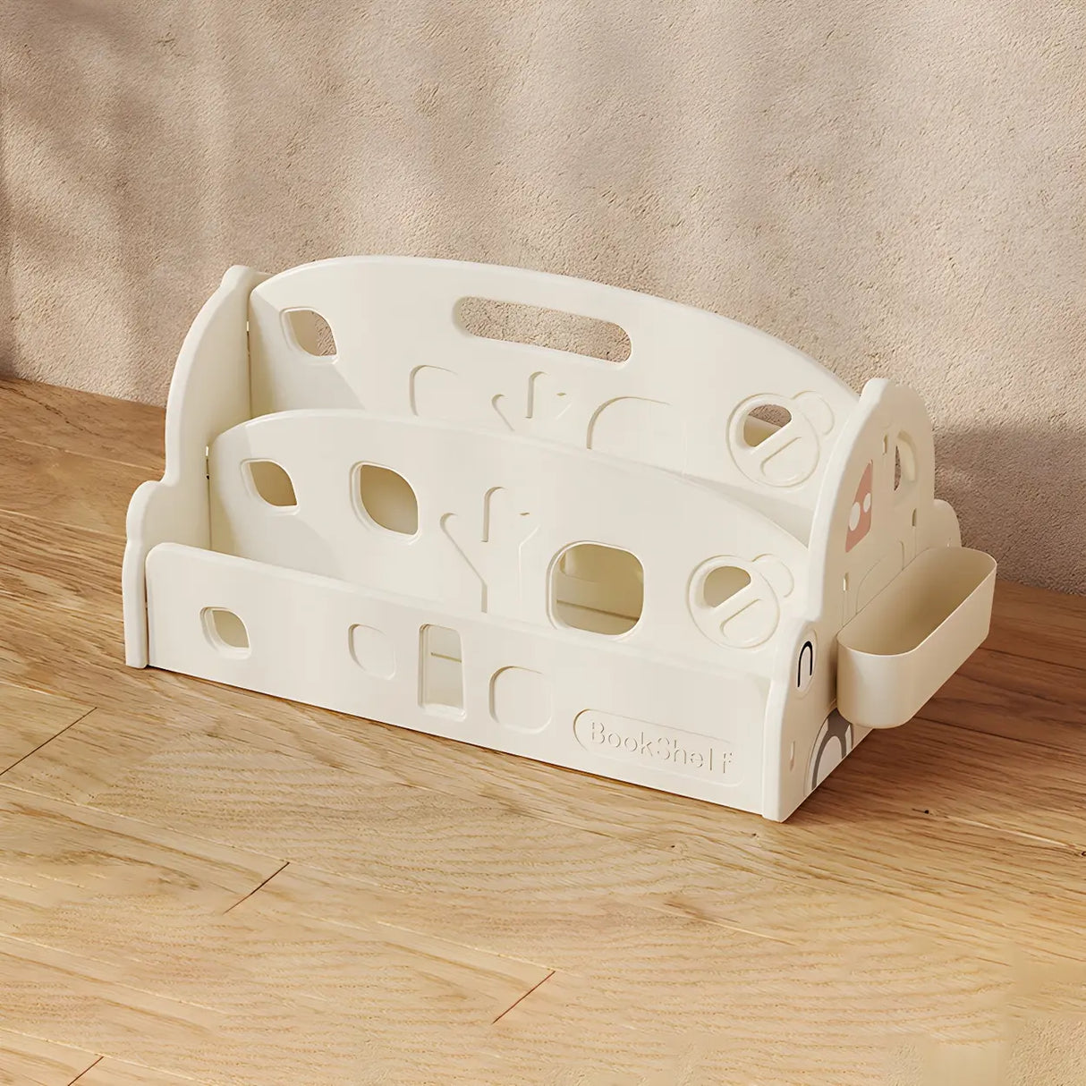 Kids Simple Desktop Organizer Shelf Small Bookcase Image - 9