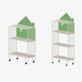 Kids Simple White House-Shaped Sliding Storage Bookcase Image - 15