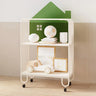 Kids Simple White House-Shaped Sliding Storage Bookcase Image - 4