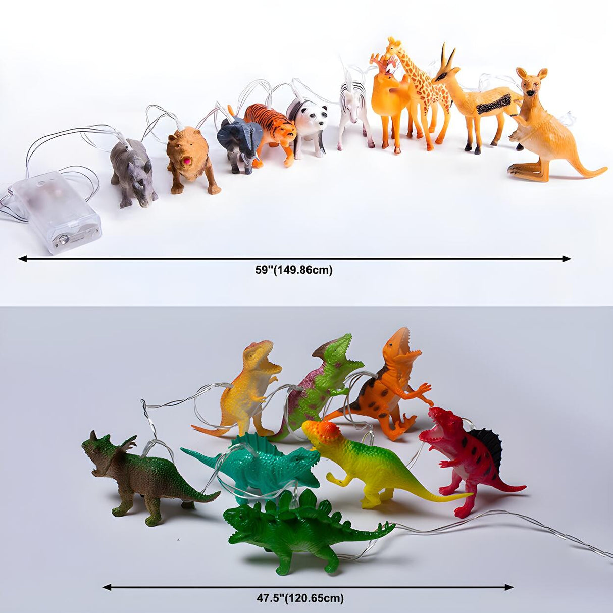 Kids’ Room Modern Animal LED Battery String Lights 