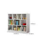 Kids' Rooms Modern White Multi-Shelf Wide Bookcase Image - 16
