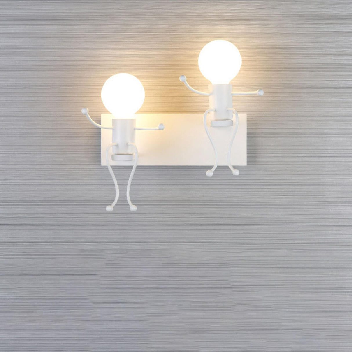 Kids' Rooms Playful Red Figure Metal Wall Light Image - 7