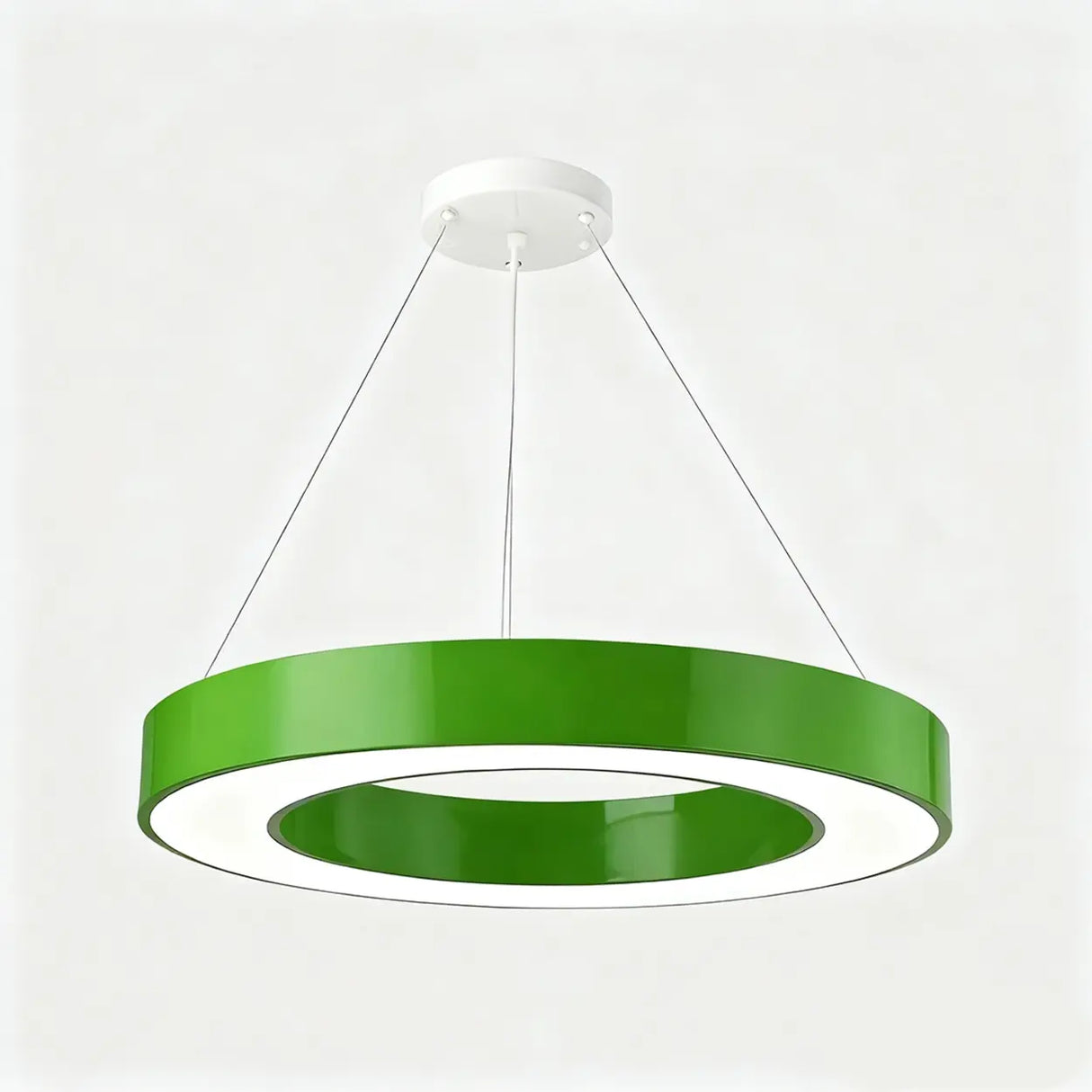 Kindergarten Colorful Circular Ring LED Pendant Light Image - 3