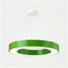 Kindergarten Colorful Circular Ring LED Pendant Light Image - 3