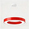 Kindergarten Colorful Circular Ring LED Pendant Light Image - 4