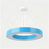 Kindergarten Colorful Circular Ring LED Pendant Light Image - 5
