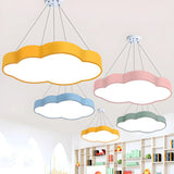 Kindergarten Hanging Cloud LED Semi-Flush Mount Light Image - 3