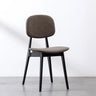 Kitchen Faux Leather Armless Black Legs Dining Chair Image - 11