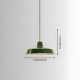 Kitchen Industrial Mini Green Iron Pendant Light Image - 13