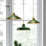 Kitchen Industrial Mini Green Iron Pendant Light Image - 16