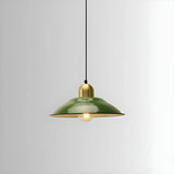 Kitchen Industrial Mini Green Iron Pendant Light Image - 7
