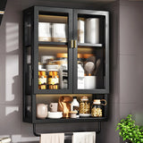 Kitchen Rectangular Wall-Mount Metal Storage Cabinet Image - 18