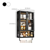 Kitchen Rectangular Wall-Mount Metal Storage Cabinet Image - 35