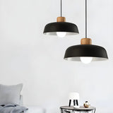 Kitchen Simplistic Bowl-Shaped Metal Pendant Light Image - 2