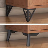 Kitchen Storage Sideboard Wood China Cabinet Nut-Brown Image - 9
