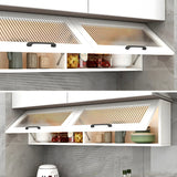 Kitchen Wood Wall-Mounted Storage China Cabinets White Image - 14